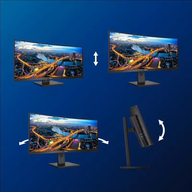 Philips B Line 346B1C/00 computer monitor 86.4 cm (34 inch) 3440 x 1440 pixels Quad HD LCD Black