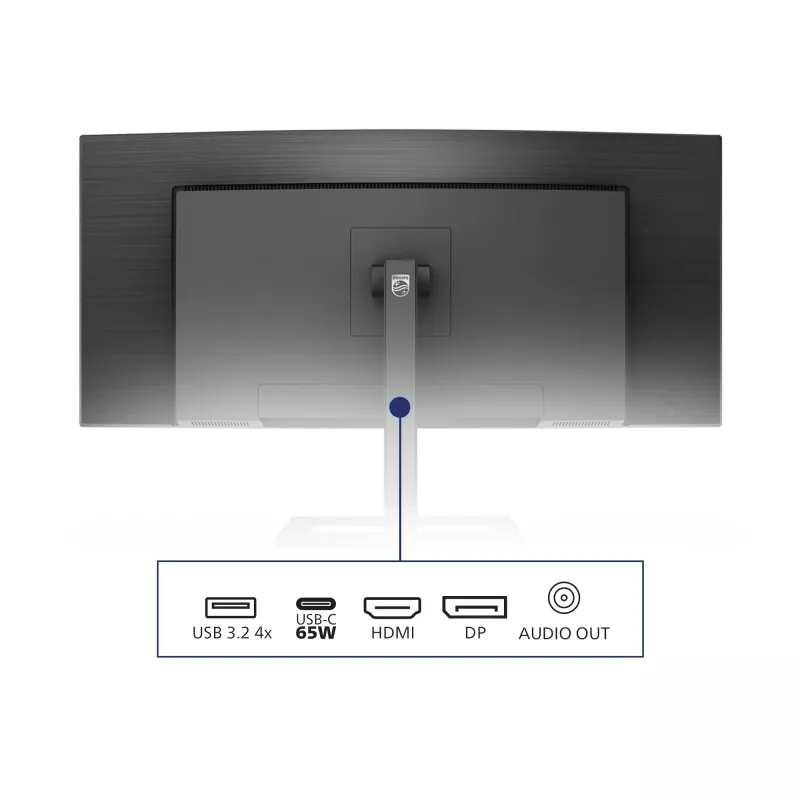 Philips E Line 346E2CUAE/00 computer monitor 86.4 cm (34 inch) 3440 x 1440 pixels Wide Quad HD+ LCD Black