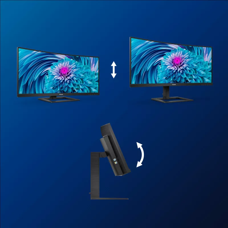 Philips E Line 346E2CUAE/00 computer monitor 86.4 cm (34 inch) 3440 x 1440 pixels Wide Quad HD+ LCD Black