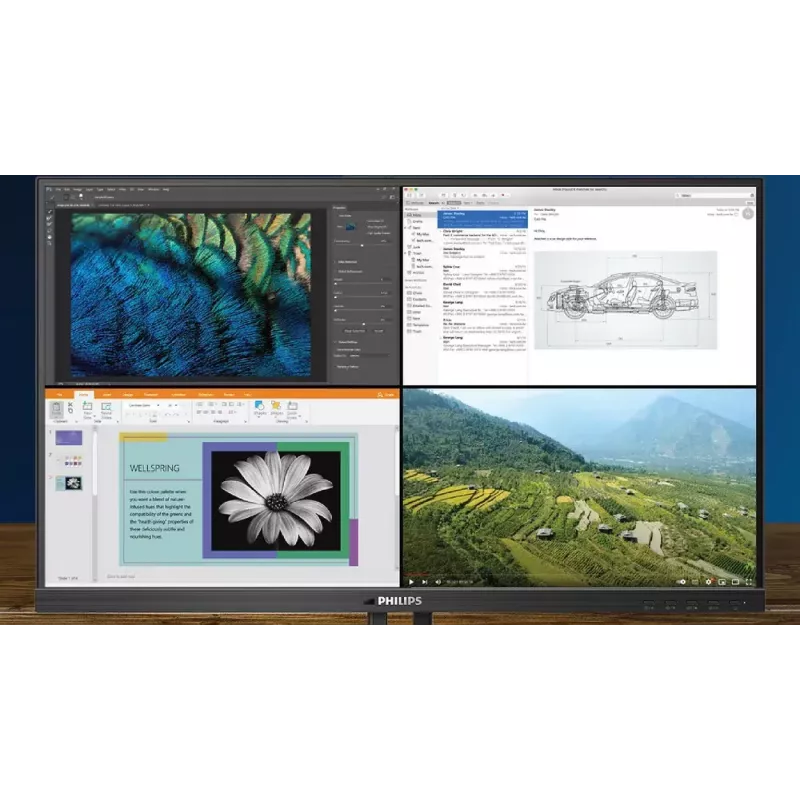 Philips P Line 439P1/00 computer monitor 108 cm (42.5 inch) 3840 x 2160 pixels 4K Ultra HD LCD Black