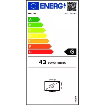Philips 5000 series 34E1C5600HE/00 computer monitor 86.4 cm (34 inch) 3440 x 1440 pixels 4K Ultra HD LED Black