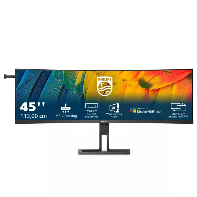 Philips 6000 series 45B1U6900C/00 computer monitor 113 cm (44.5 inch) 5120 x 1440 pixels UltraWide Dual Quad HD LED Black