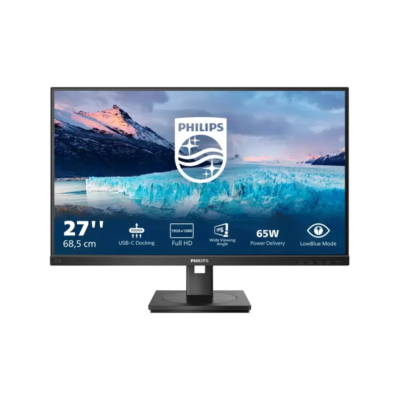 Philips S Line 273S1/00 computer monitor 68.6 cm (27 inch) 1920 x 1080 pixels Full HD LCD Black