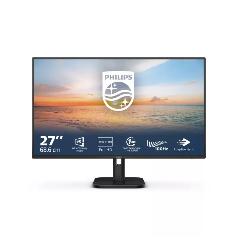Monitor Philips 1000 Series 27E1N1100A/00 — 27 inch Full HD (1920x1080), IPS, 100 Hz, FreeSync, 4 ms, 250 cd/m²