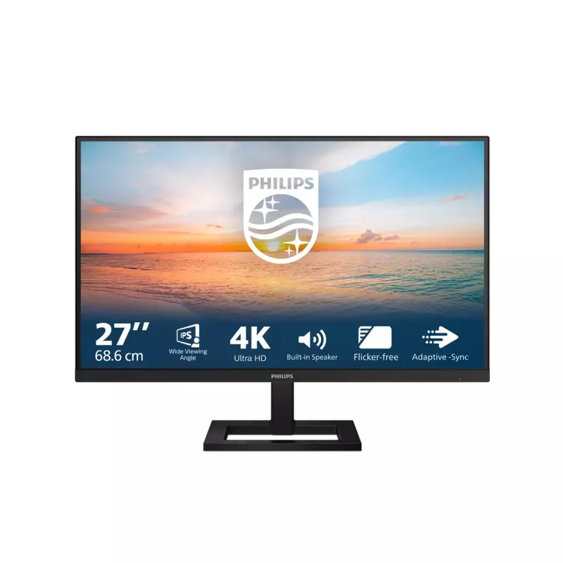 Philips 1000 series 27E1N1800AE/00 computer monitor 68.6 cm (27 inch) 3840 x 2160 pixels 4K Ultra HD LED Black