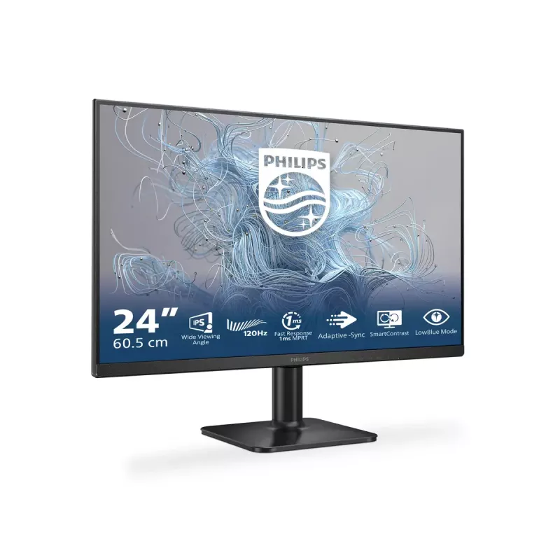 Monitor Philips 1000 series 24E2N1110/00 23.8 inch (60.5 cm) Full HD IPS 1920×1080 120 Hz 4 ms Black