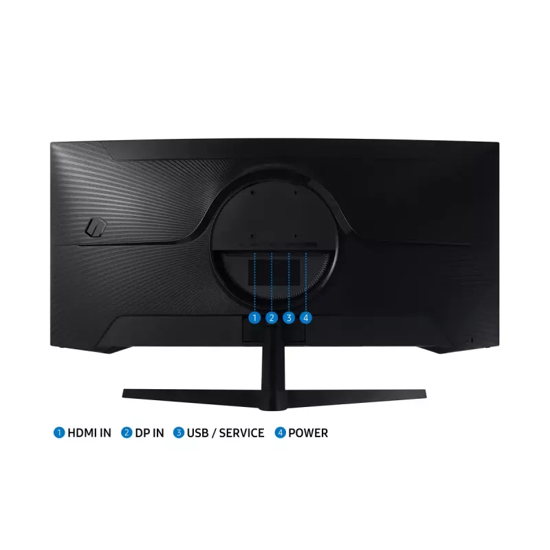 Samsung G55T computer monitor 86.4 cm (34 inch) 3440 x 1440 pixels UltraWide Quad HD LED Black