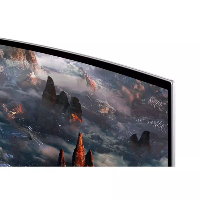 Samsung G93SC computer monitor 124.5 cm (49 inch) 5120 x 1440 pixels Dual QHD OLED Silver