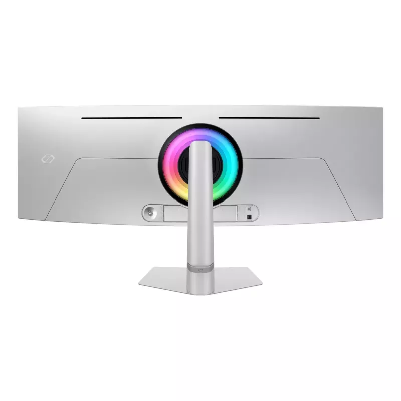 Samsung G93SC computer monitor 124.5 cm (49 inch) 5120 x 1440 pixels Dual QHD OLED Silver