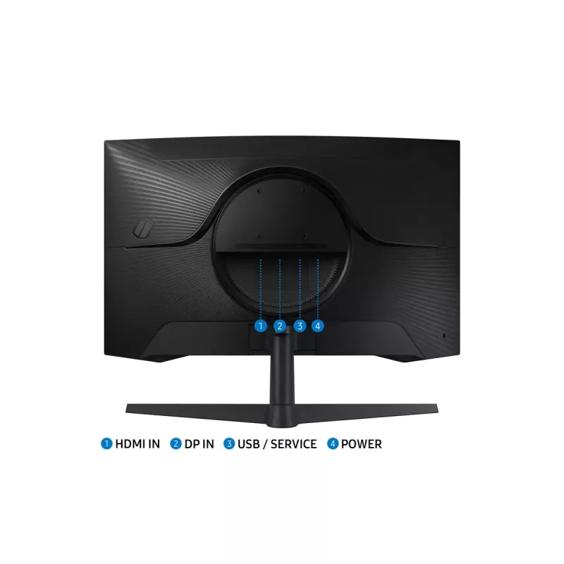 Monitor Samsung G55C 27 inch Quad HD 2560x1440 VA LED Curved 1000R, 165Hz, 1ms, FreeSync, VESA, Black