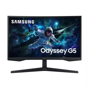 Monitor Samsung G55C 27 inch Quad HD 2560x1440 VA LED Curved 1000R, 165Hz, 1ms, FreeSync, VESA, Black