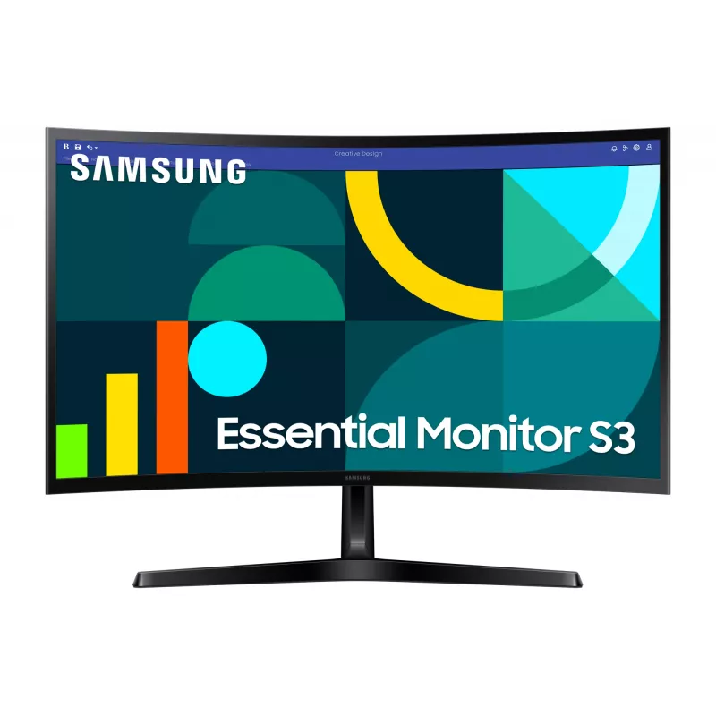 Monitor Samsung 27 inch S36GD Full HD (1920×1080), VA LCD, 100 Hz, 4 ms, 1800R Curved, HDMI & VGA, VESA 75x75, Black