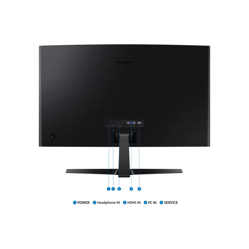 Monitor Samsung 27 inch S36GD Full HD (1920×1080), VA LCD, 100 Hz, 4 ms, 1800R Curved, HDMI & VGA, VESA 75x75, Black