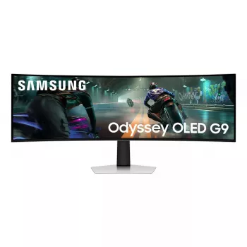 49 inch OLED Curved Monitor Samsung S49DG910SU — Dual QHD 5120×1440, 32:9, 0.03 ms, 2×USB-C, VESA, height adjustable