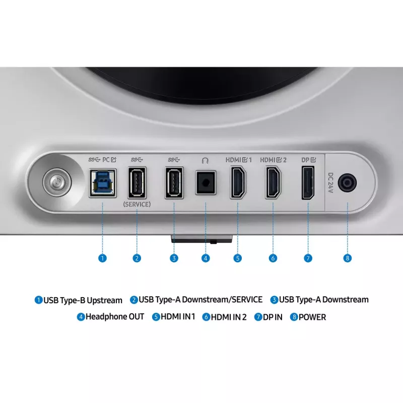 Samsung S27DG610SU computer monitor 68.6 cm (27 inch) 2560 x 1440 pixels Quad HD OLED Silver