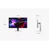 Monitor Samsung S32FG810SU 32 inch OLED 2160 x 3840 4K UHD, 0.03 ms, 178° viewing, VESA, height-adjustable, silver