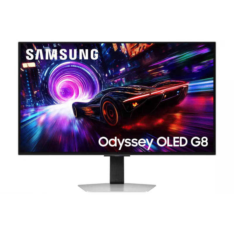 Monitor Samsung S32FG810SU 32 inch OLED 2160 x 3840 4K UHD, 0.03 ms, 178° viewing, VESA, height-adjustable, silver