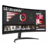 Monitor LG 34WR50QK-B 34 inch Curved VA WQHD 3440x1440 5 ms 21:9 100 Hz VESA, Black