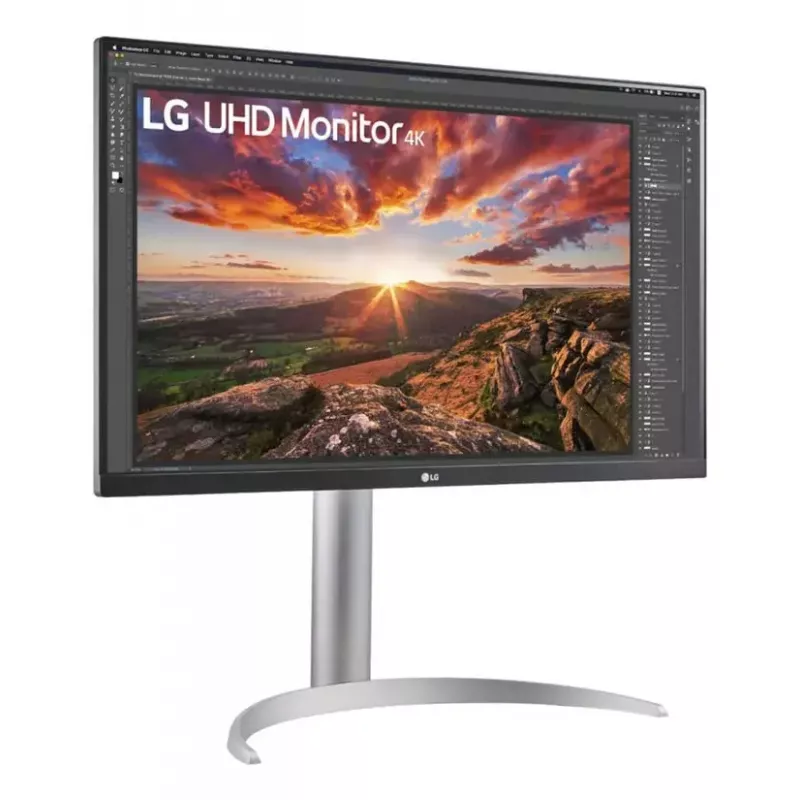 27 inch LG 27UP850K-W.AEU 4K UHD IPS LED monitor, 3840×2160, HDR10, 60Hz, 5ms, USB-C PD 90W, 2×USB-C, 2×HDMI, DisplayPort 1.4, 27 inch