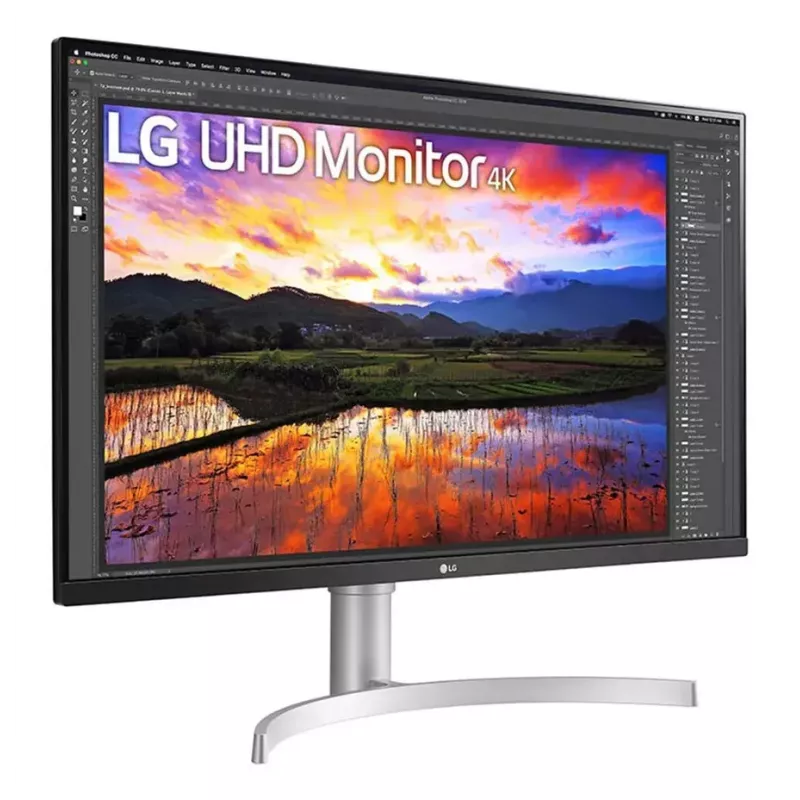 Monitor LG 32UN650K-W 32 inch 4K UHD IPS LED, 3840×2160, 10-bit, HDR Effect, 60Hz, 5 ms, 350 cd/m², speakers, VESA, height/tilt adjust