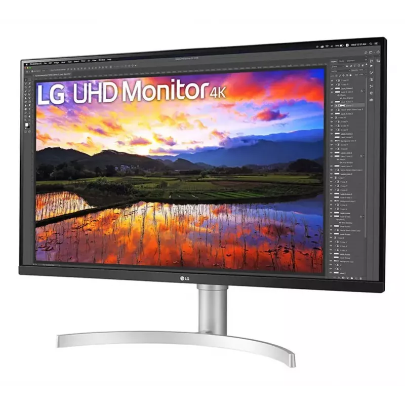 Monitor LG 32UN650K-W 32 inch 4K UHD IPS LED, 3840×2160, 10-bit, HDR Effect, 60Hz, 5 ms, 350 cd/m², speakers, VESA, height/tilt adjust