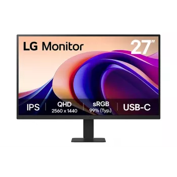Monitor LG 27 inch IPS QHD 2560x1440 (27U631A-B), 27 inch, 100 Hz, 5 ms, HDR10, USB-C PD 15W, VESA