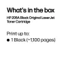 HP 205A Black Original LaserJet Toner Cartridge, 1100 pages, Black, 1 pc(s)