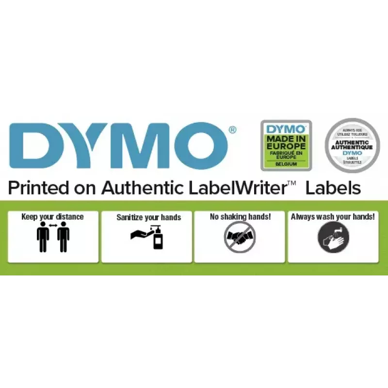 DYMO LabelWriter 550 Label Printer | Label Maker with Direct Thermal Printing | Automatic Label Recognition | Prints Address LabelsShipping LabelsBarcode Labels & More | EU 2 Pin Plug
