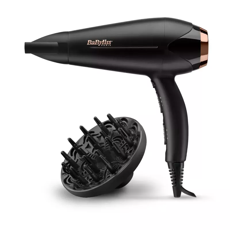 Hair dryer BABYLISS D570DE Turbo Shine 2200 W with diffuser and concentrator