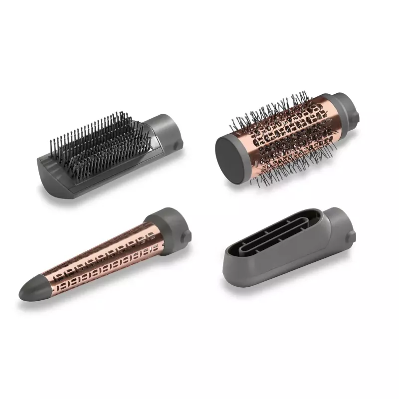 Hair styling kit BABYLISS Air Style 1000 — 1000 W hot air styler with 5 cm barrel, 2 heat levels, ionic and cool shot, 4 attachments