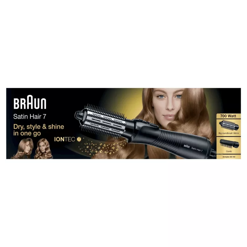 Braun Satin Hair 7 AS720 Hot air brush Warm Black 700 W 2 m