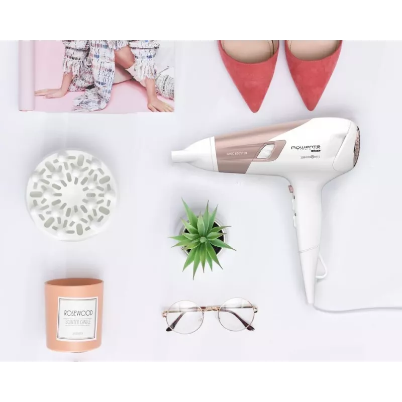 Rowenta Studio Dry CV5830 hair dryer 2300 W Beige, White