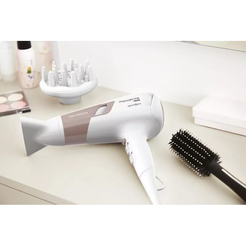 Rowenta Studio Dry CV5830 hair dryer 2300 W Beige, White