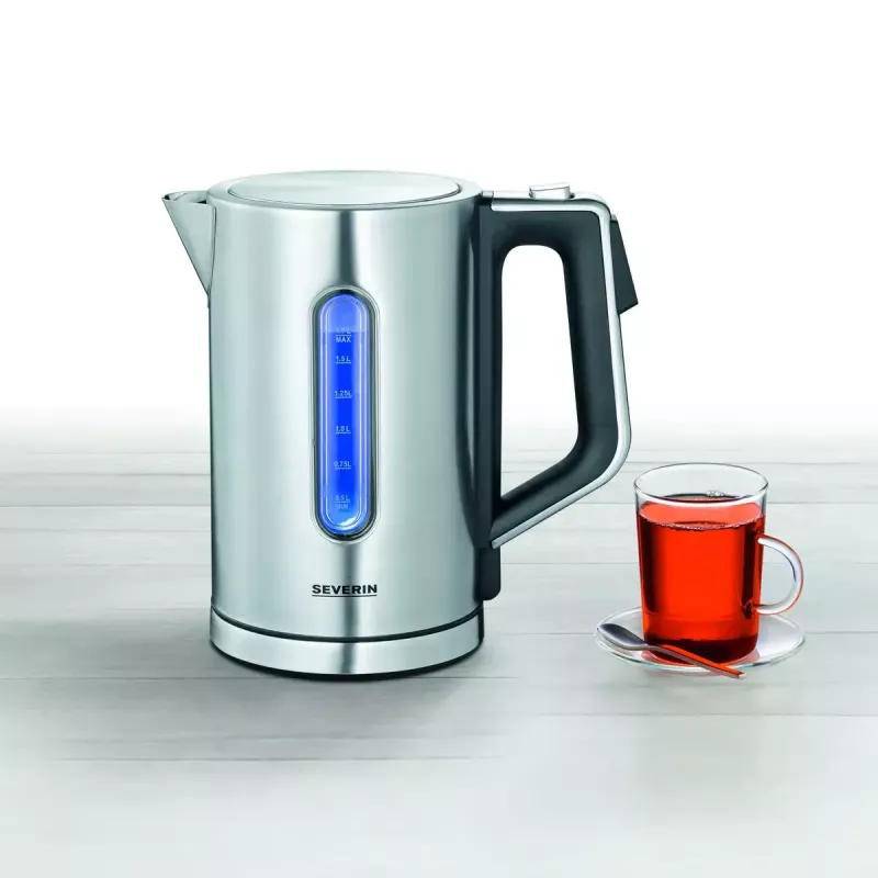 Electric kettle Severin 1.7 L 3000 W Black Stainless steel
