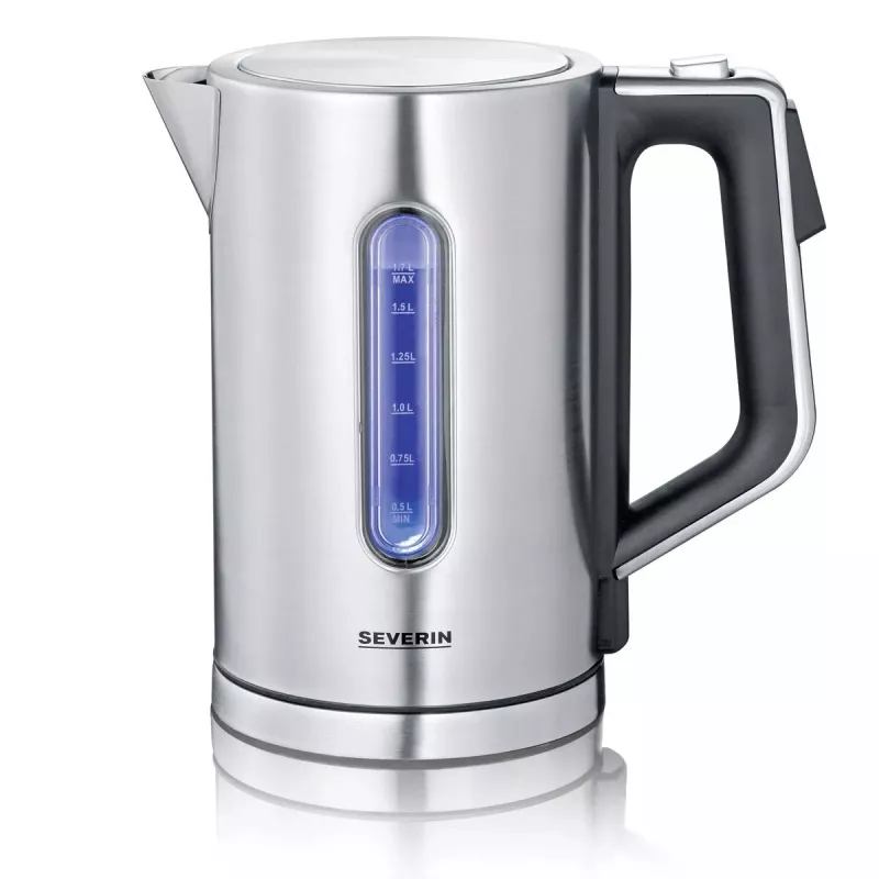 Electric kettle Severin 1.7 L 3000 W Black Stainless steel