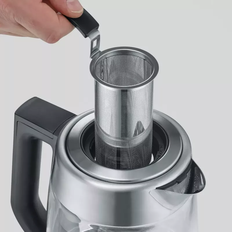 Electric kettle SEVERIN WK 3480 — 1.7 L capacity, 3000 W, white, glass/plastic/stainless steel housing