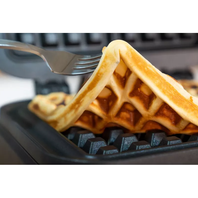 Waffle Iron Unold Belgian Waffle Iron Brussels 2 Waffles Rectangular Black 1500W