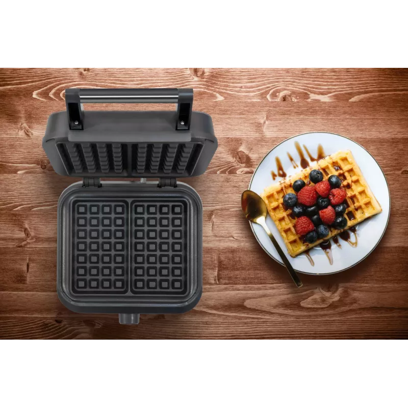 Waffle Iron Unold Belgian Waffle Iron Brussels 2 Waffles Rectangular Black 1500W