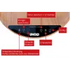 Unold 86545 electric space heater Indoor Black, Wood Fan electric space heater