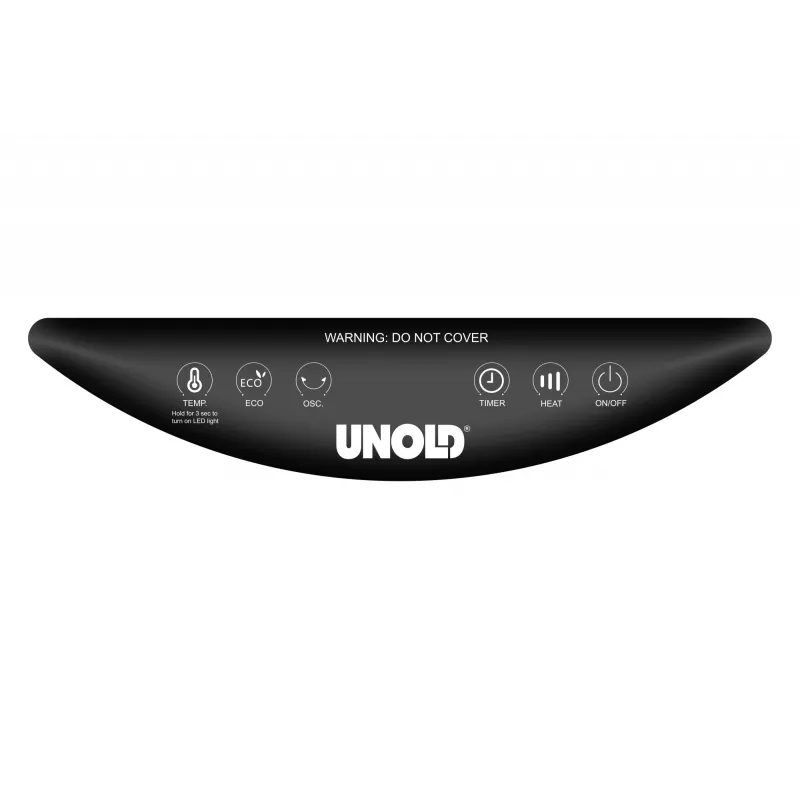 Unold 86545 electric space heater Indoor Black, Wood Fan electric space heater