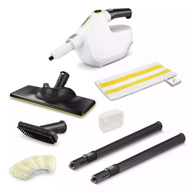 Portable steam cleaner Karcher SC 1 Multi & Up — 0.2 L, 1300 W, 3 bar, 5 m cord, yellow