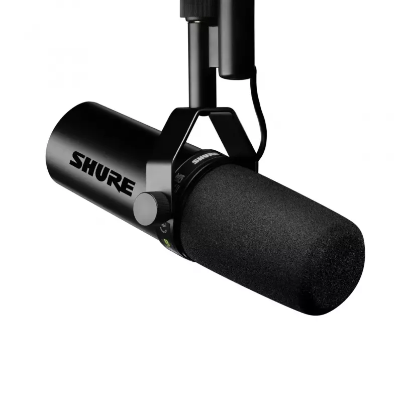 Shure SM7dB Dynamic Vocal Microphone with Built-in Preamplifier, Cardioid, Wired, Black