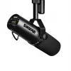Shure SM7dB Dynamic Vocal Microphone with Built-in Preamplifier, Cardioid, Wired, Black
