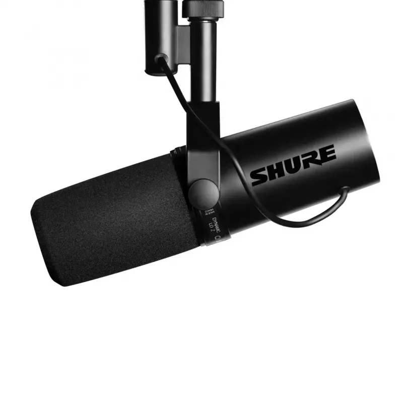 Shure SM7dB Dynamic Vocal Microphone with Built-in Preamplifier, Cardioid, Wired, Black