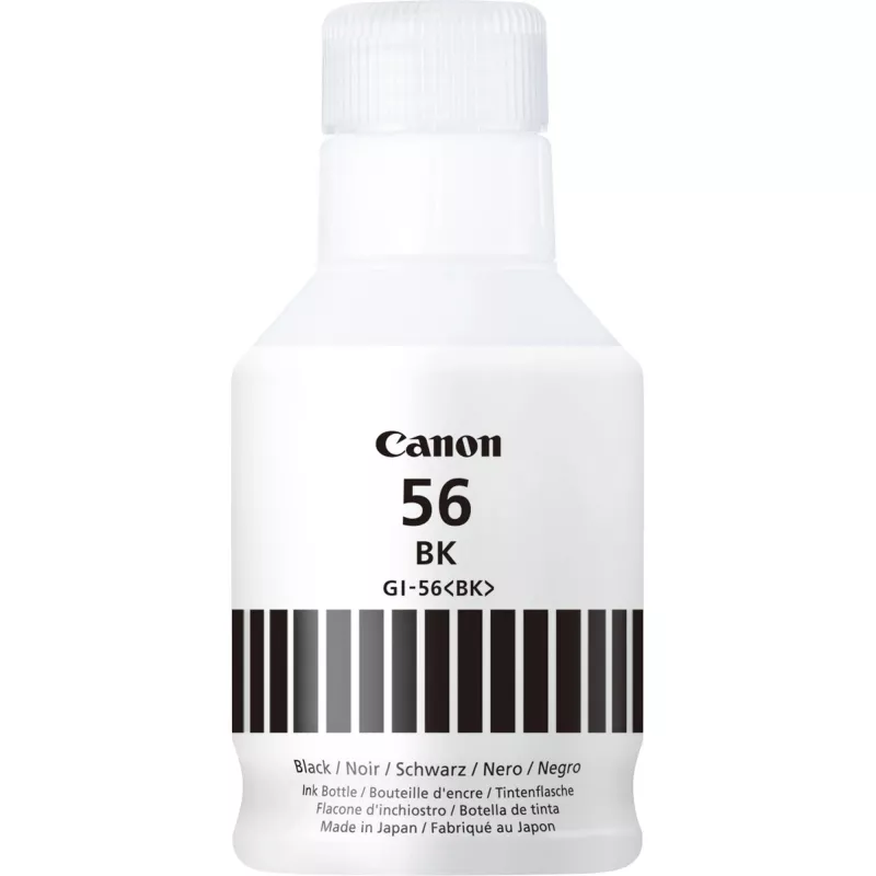 Canon GI-56BK Black Ink Bottle, Original, Black, Canon, MAXIFY GX6050, GX7050, 6000 pages, Inkjet