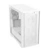 PC case ASUS A21 PLUS Micro ATX white — supports Micro ATX/Mini-ITX, 3x120mm front fans, 1x120mm rear, 360mm front radiator, GPU up to 380 mm