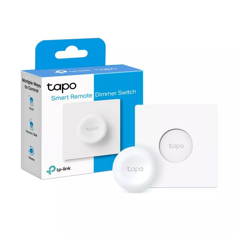 TP-Link Tapo Smart Remote Dimmer Switch, Smart dimmer, External, Buttons, Rotary, White, 886 - 922 MHz, Battery