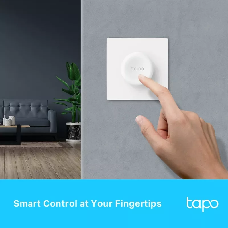 TP-Link Tapo Smart Remote Dimmer Switch, Smart dimmer, External, Buttons, Rotary, White, 886 - 922 MHz, Battery