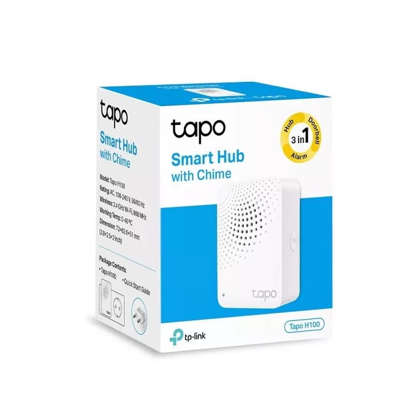 TP-Link Tapo Smart IoT Hub with Chime, White, IoT Hub