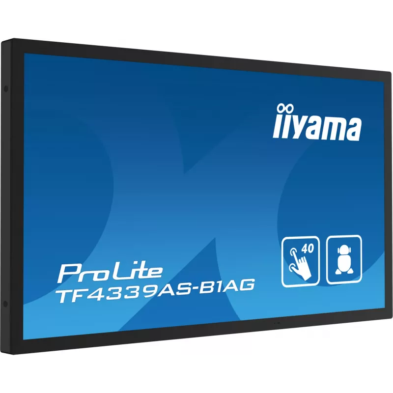 iiyama TF4339AS-B1AG computer monitor 108 cm (42.5 inch) 3840 x 2160 pixels 4K Ultra HD LED Touchscreen Black